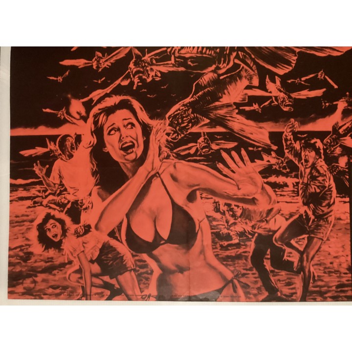 Piranha 2 / Silent Rage vintage original UK Quad Poster 5