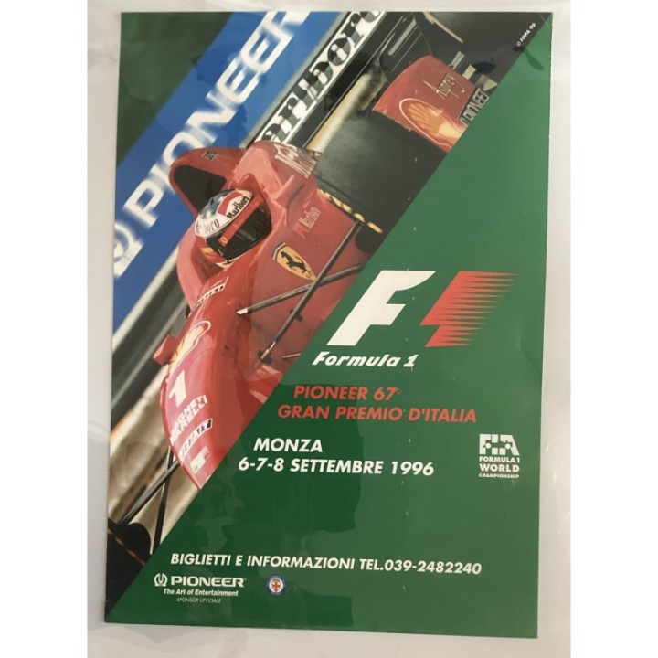 Formula 1 1996 Monza vintage original Japanese Poster 2
