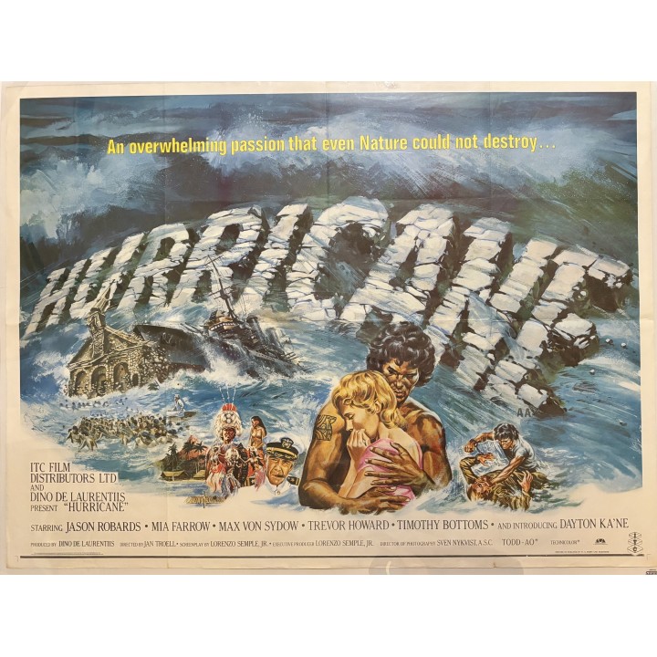 Hurricane vintage original UK Quad Poster 2