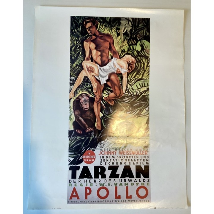 Tarzan at Apollo Germany vintage original German Poster 1