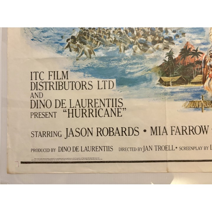 Hurricane vintage original UK Quad Poster