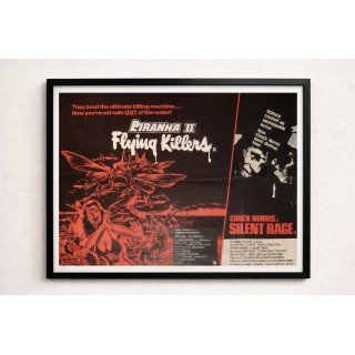 Piranha 2 / Silent Rage vintage original UK Quad Poster 1