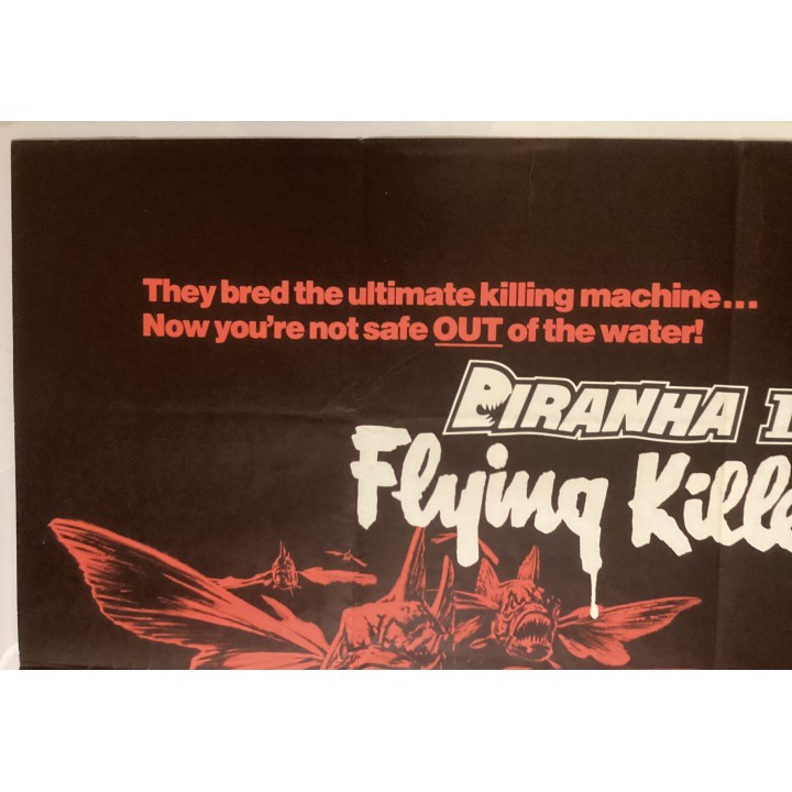 Piranha 2 / Silent Rage vintage original UK Quad Poster 3